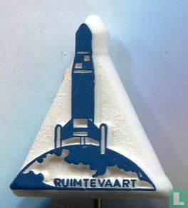 Ruimtevaart (fusée sur globe)