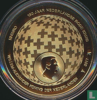 Nederland 10 euro 2017 (PROOF) "150th anniversary of the Dutch Red Cross" - Afbeelding 1