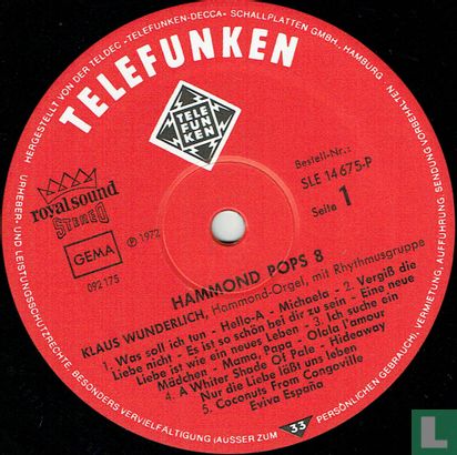 Hammond Pops 8 - Afbeelding 3