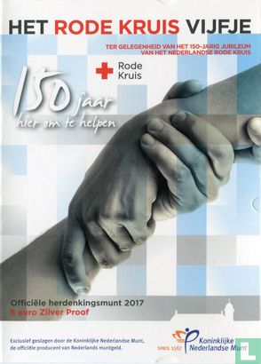 Netherlands 5 euro 2017 (PROOF - folder) "150th anniversary of the Dutch Red Cross" - Image 3