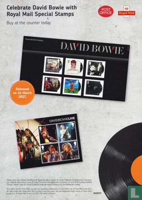 Celebrate David Bowie with Royal Mail Special Stamps