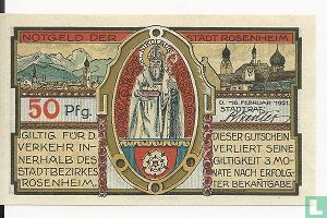 Rosenheim 50 Pfennig   - Image 2