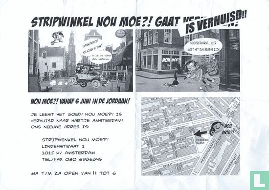 Stripwinkel Nou moe?! is verhuisd!! - Image 1