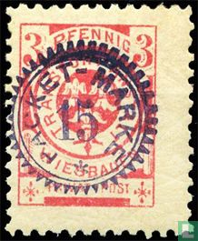 City Weapon Wiesbaden in circle (with overprint Packet-Marke) 