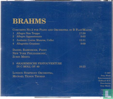Brahms - Piano Concerto No. 2/Akademische Festouverture - Afbeelding 2