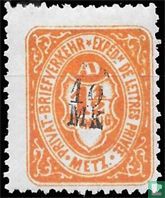 Shield with value indication (with overprint)