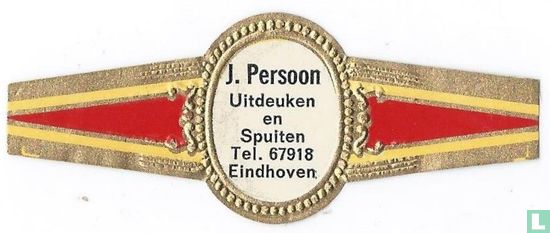 J. Persoon Uitdeuken en Spuiten Tel. 67918 Eindhoven - Afbeelding 1