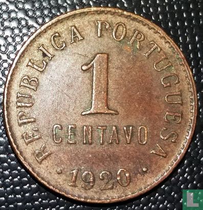 Portugal 1 centavo 1920 (type 2) - Image 1