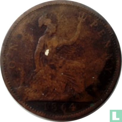 Verenigd koninkrijk 1 penny 1864 - Afbeelding 1