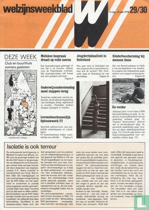 Welzijnsweekblad 29 / 30 - Bild 1