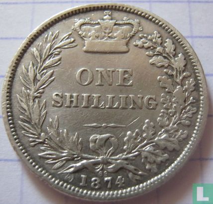 Vereinigtes Königreich 1 Schilling 1874 - Bild 1
