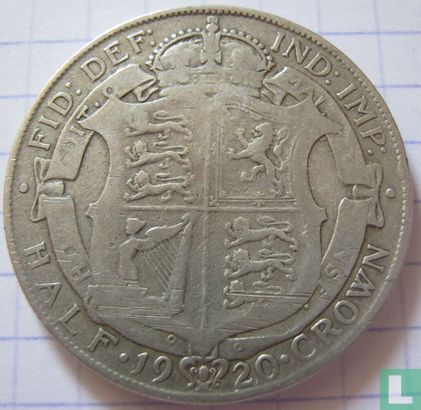 Verenigd Koninkrijk ½ crown 1920 - Afbeelding 1
