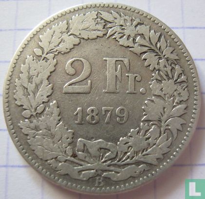 Switzerland 2 francs 1879 - Image 1