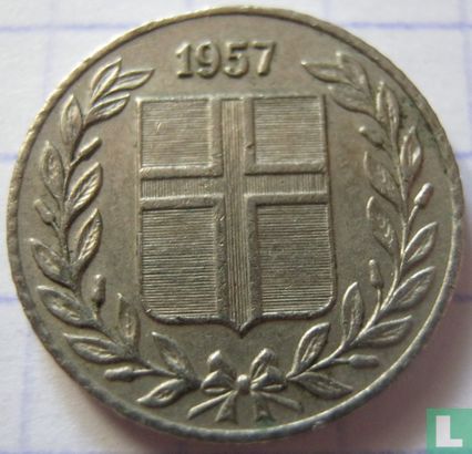 IJsland 10 aurar 1957 - Afbeelding 1