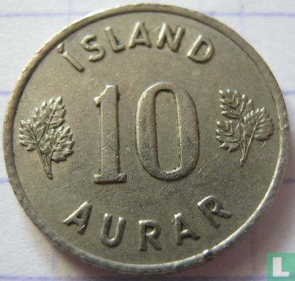 IJsland 10 aurar 1957 - Afbeelding 2