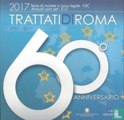 Italië jaarset 2017 "60th anniversary of the Treaty of Rome" - Afbeelding 1