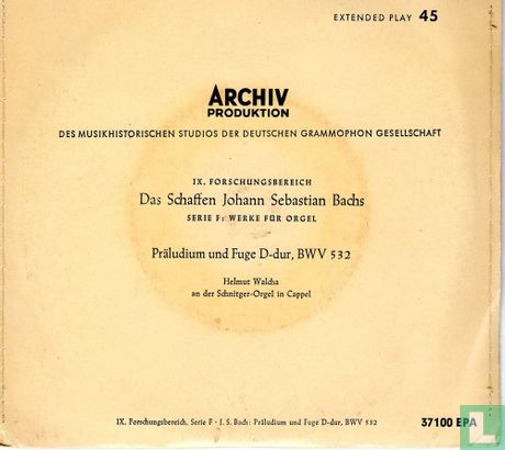 Präludium und Fuge D-dur, BWV 532 - Bild 1