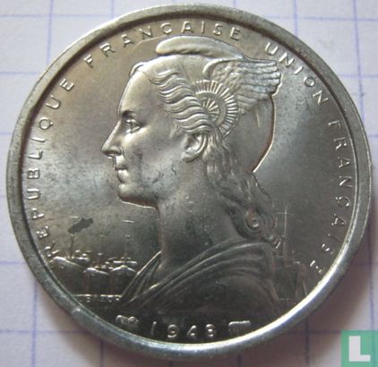 Frans Equatoriaal-Afrika 2 francs 1948 - Afbeelding 1