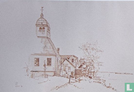 De Kapel in Durgerdam (zonder titel) - Afbeelding 1