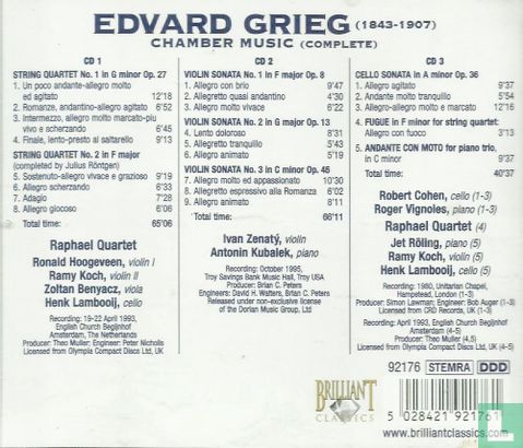 Edvard Grieg Chamber Music (Complete) - Afbeelding 2