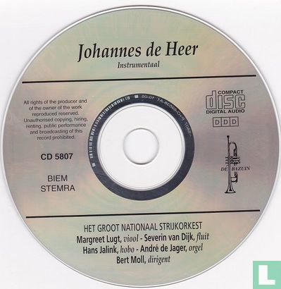 Johannes de Heer  Instrumentaal - Afbeelding 3