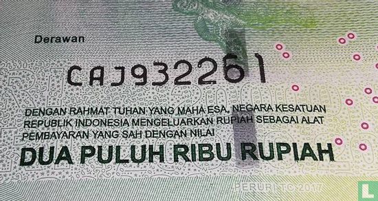 Indonesië 20.000 Rupiah 2017 - Afbeelding 3