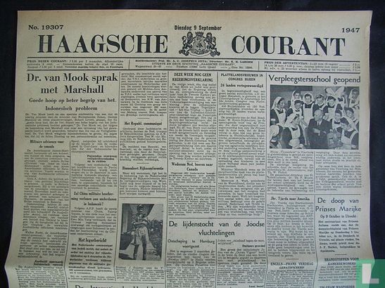 Haagsche Courant 19307 - Bild 1