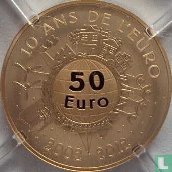 France 50 euro 2012 (PROOF) "10 years of euro cash" - Image 2