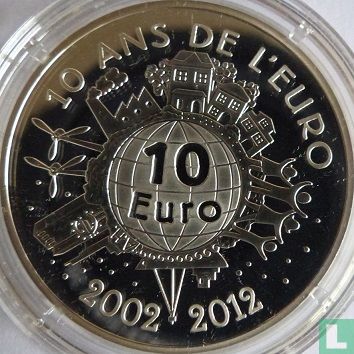 Frankrijk 10 euro 2012 (PROOF) "10 years of euro cash" - Afbeelding 2