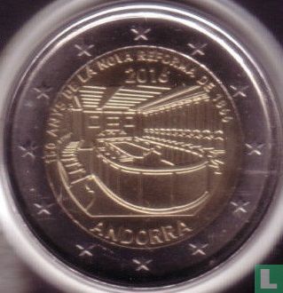 Andorra 2 euro 2016 (coincard - Govern d'Andorra) "150 years of the New Reform of 1866" - Afbeelding 3