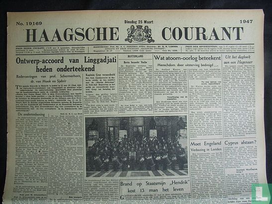 Haagsche Courant 19169 - Bild 1