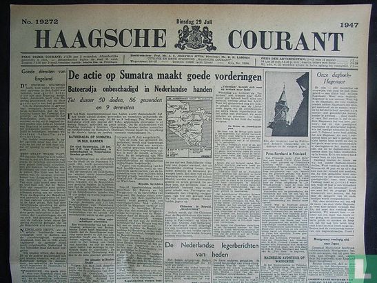 Haagsche Courant 19272 - Afbeelding 1