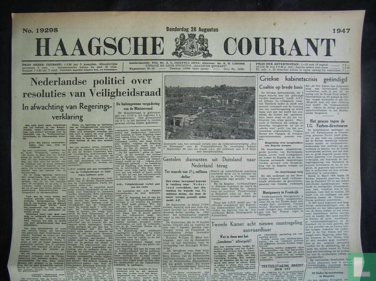 Haagsche Courant 19298 - Bild 1