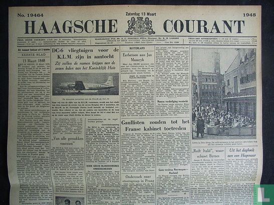 Haagsche Courant 19464 - Image 1