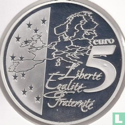 Frankrijk 5 euro 2003 (PROOF) "La Semeuse" - Afbeelding 2