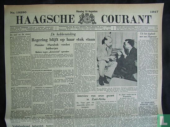 Haagsche Courant 19290 - Afbeelding 1