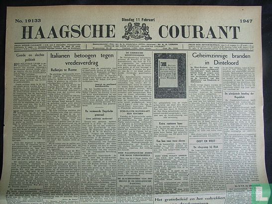 Haagsche Courant 19133 - Image 1