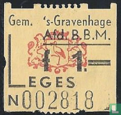 Gemeente 's-Gravenhage - Leges 1,00