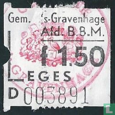 Gemeente 's-Gravenhage - Leges 1,50