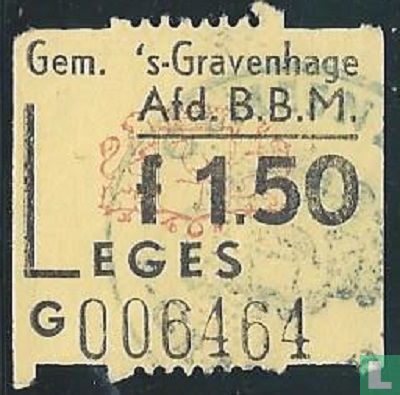 Gemeente 's-Gravenhage - Leges 1,50