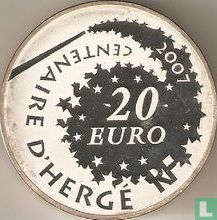 France 20 euro 2007 (PROOF) "100th anniversary of the birth of Georges Remi - alias Hergé" - Image 1