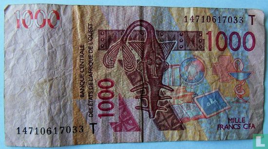 1000 Francs West Afrikaanse Staten - Afbeelding 1