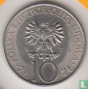 Pologne 10 zlotych 1975 (type 2) - Image 1