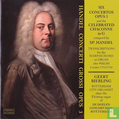 Händel    Six Concertos, Opus 3 - Image 1