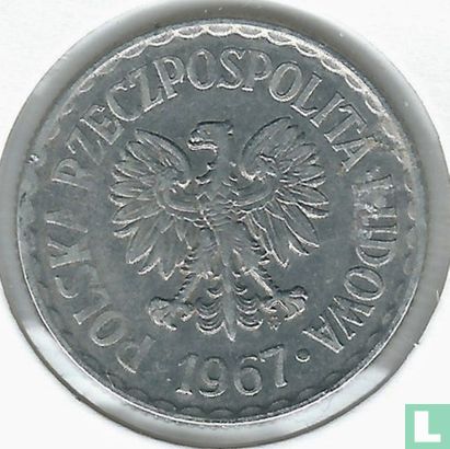 Pologne 1 zloty 1967 - Image 1