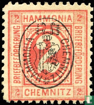 Briefbeförderung Hammonia - Ziffern (Aufdruck Stadtwappen) - Bild 1