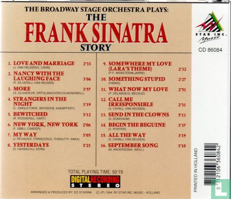 The Broadway Stage Orchester Plays: The Frank Sinatra Story - Afbeelding 2