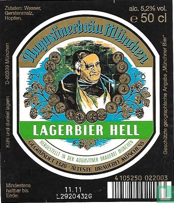 Augustinerbräu Lagerbier Hell - Image 1