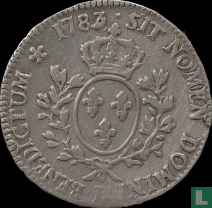 France 1 ecu 1783 (L) - Image 1