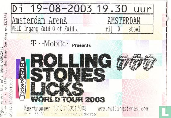 2003-08-19 The Rolling Stones: Licks World Tour